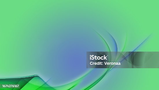 istock Decorative abstract green and blue background. 1674276167