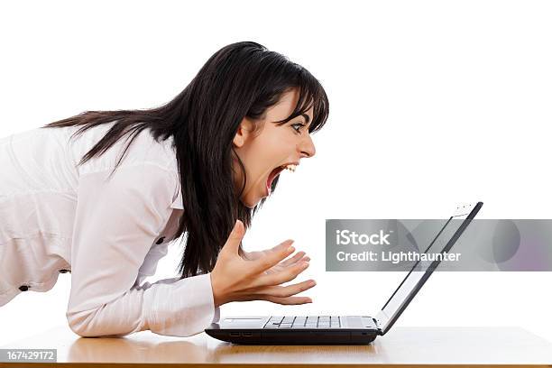 Hate Technology Stock Photo - Download Image Now - Shouting, Screaming, Women