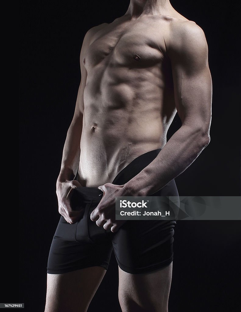 Muscular masculino Posando em roupa interior. - Royalty-free Adulto Foto de stock