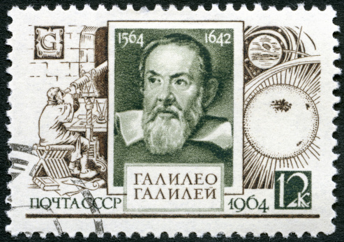 USSR 1964 stamp printed in USSR shows Galileo Galilei (1564-1642), 400th birth anniversary, circa 1964