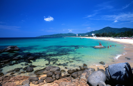 Thailand, Phuket, Kata Beach. Kata is a beach on the southwestern side of the island of Phuket in Thailand.
