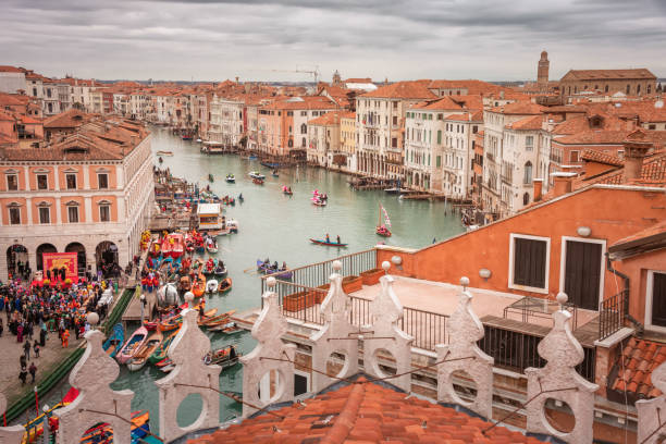 istock Grand Canal with gondolas in Venice, Italy 1674336687