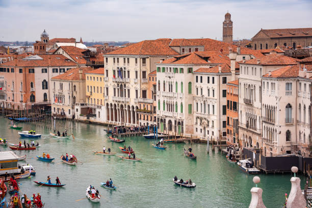 istock Grand Canal with gondolas in Venice, Italy 1674344864