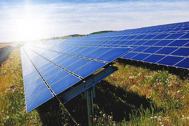 panel słoneczny - solar power station energy fuel and power generation collection zdjęcia i obrazy z banku zdjęć