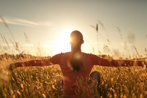 istock Carefree woman feeling free. 1674396658
