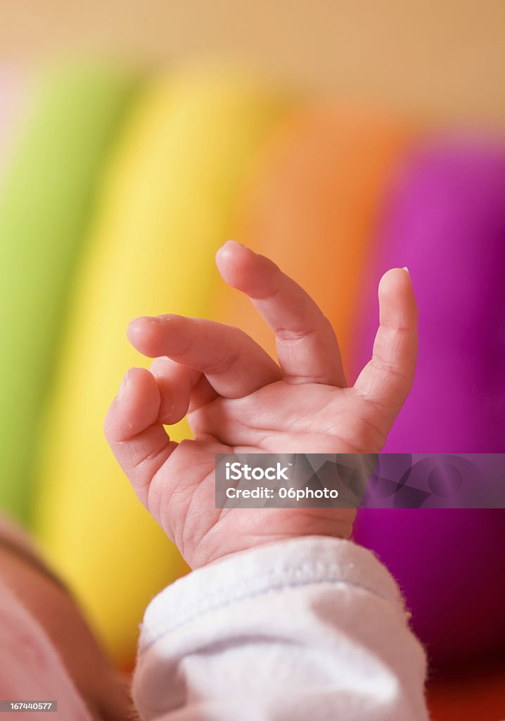 Bebé de la mano - Foto de stock de Adulto joven libre de derechos