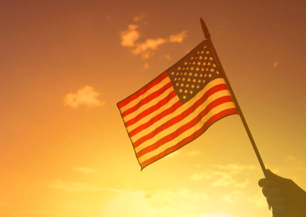 istock American flag. Veterans Day. 1674406894