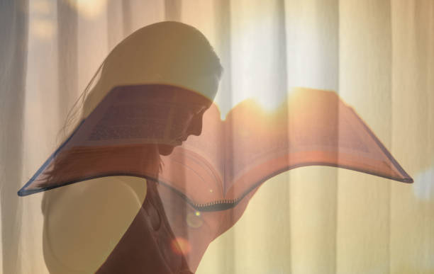 Woman is asking God for help. Religion concept.