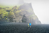 Iceland Hiking Reynisfjara Black Sand Beach
