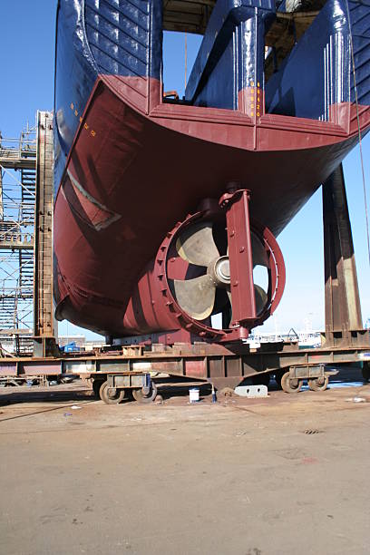 istock Fishing boat in dry dock 167446523