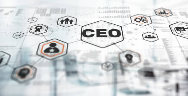 istock Inscription CEO virtual screen. Chief Executive Officer 1674474920