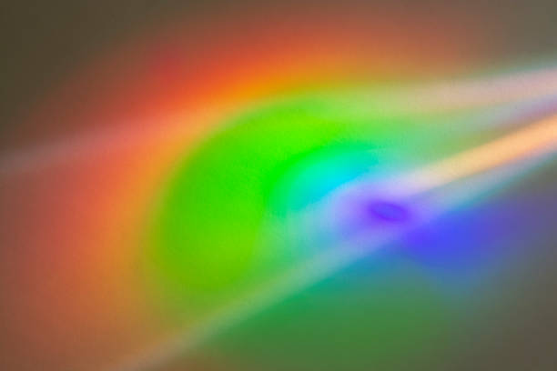 istock Dispersion of light. Rainbow on the wall. 1674490062