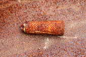 Old rusty bullet casing