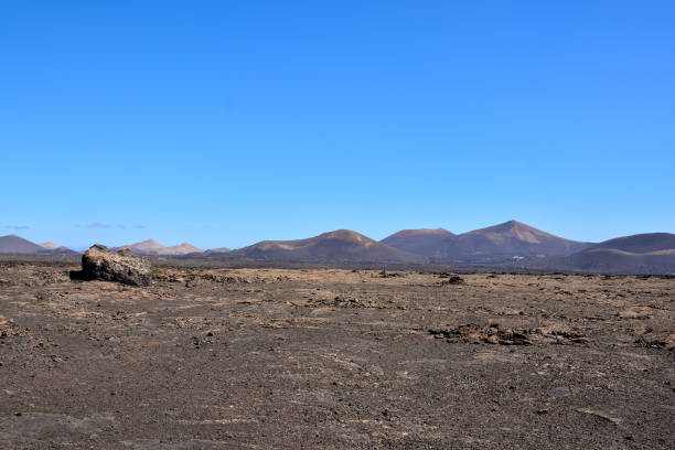 istock Volcanic landscapes on Timanfaya. 1674508581