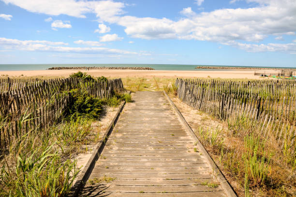 istock Wooden road at sunrise sunlight 1674508801