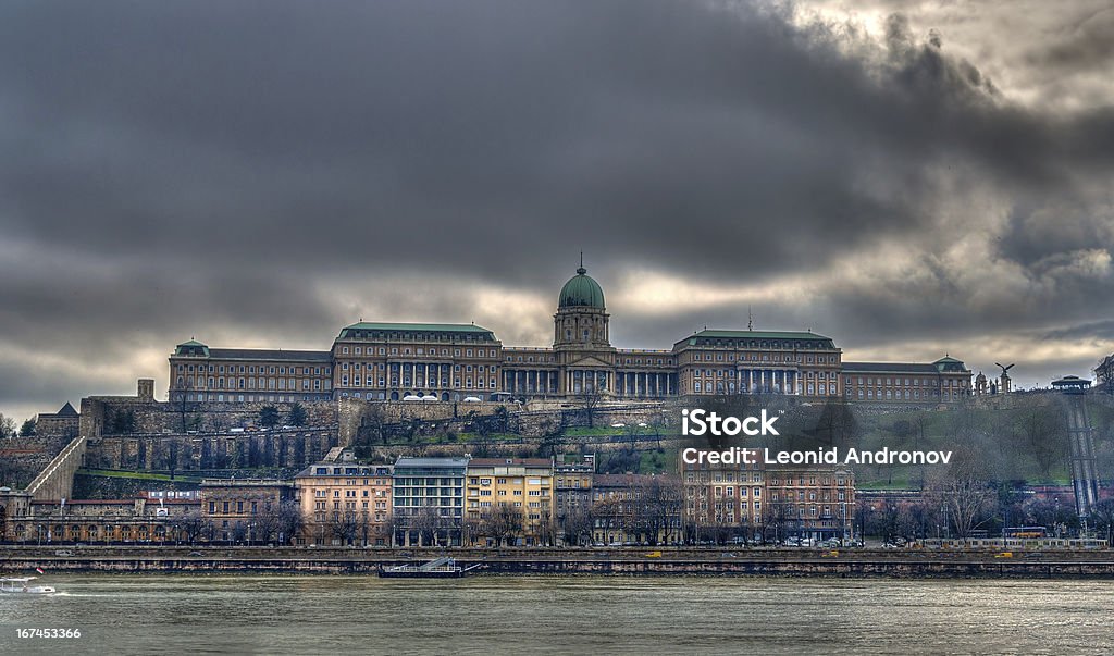 Vue de château de Buda (Palais Royal) du Danube, Budapest - Photo de Antique libre de droits