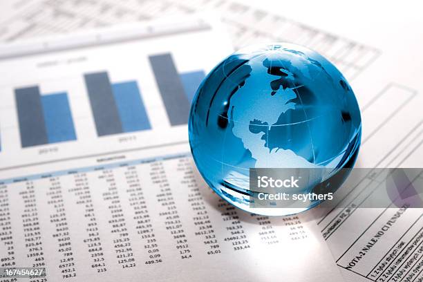 Glass Globe Business Global Market Stock Photo - Download Image Now - Globe - Navigational Equipment, Global Communications, Global Business