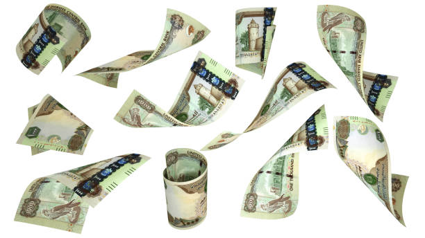 istock 3D rendering of 1000 UAE dirham notes flying in different angles and orientations isolated on white background 1674570454
