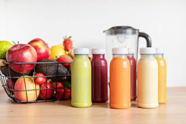 istock Healthy fresh fruit and vegetable smoothies with assorted ingredients 1674570967