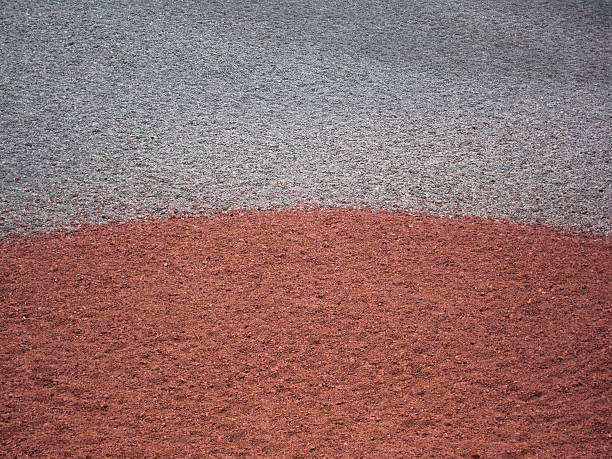 Two kinds of sand stock photo