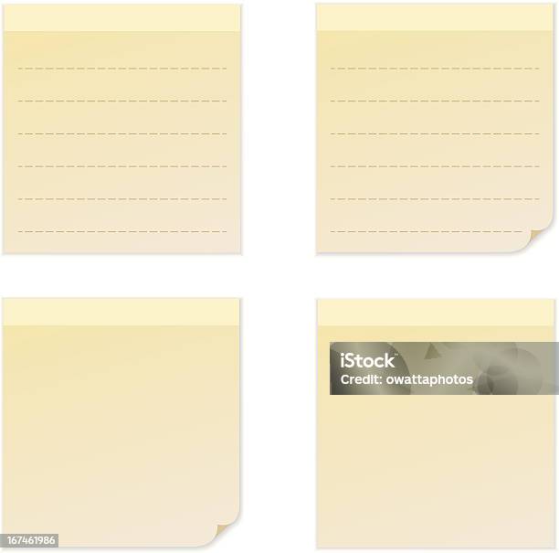 Naklejki Papier Uwaga - Stockowe grafiki wektorowe i więcej obrazów Bez ludzi - Bez ludzi, Białe tło, Cień