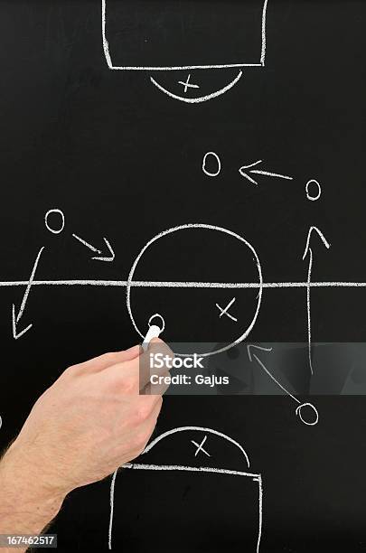 Football Coach 손으로 그림이요 전략 계획 칠판 검은색에 대한 스톡 사진 및 기타 이미지 - 검은색, 계획, 공격