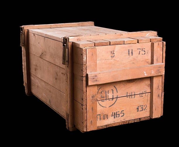 istock Old military wooden box 167464525