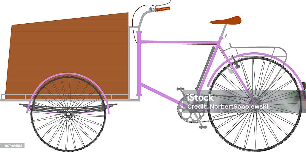 Rickshaw. - arte vectorial de Bicicleta libre de derechos