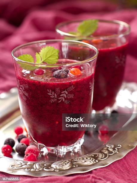 Berry Smoothie Stock Photo - Download Image Now - Berry Fruit, Black Currant, Blackberry - Fruit