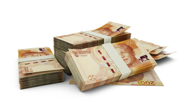 istock 3D rendering of Stacks of South African rand notes 1674660292