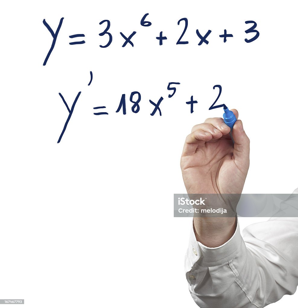 Resolver diferencial de cálculo. - Foto de stock de Aprender libre de derechos