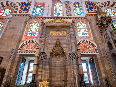 Istanbul, Turkey - October 16, 2022:   Sehzade (Şehzadebaşı Mehmet) Mosque, sometimes referred to as the 