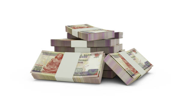 istock 3d rendering of Stack of Egyptian pound notes. bundles of Egyptian currency notes isolated on white background 1674694115