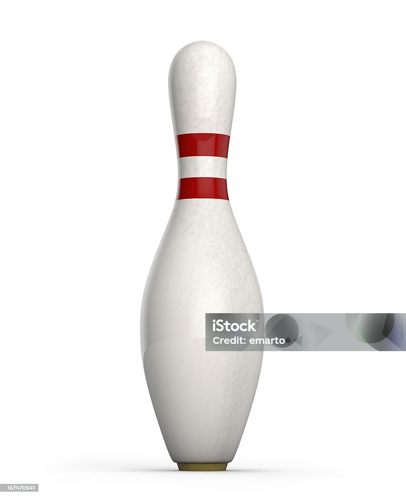 Bowling pin isolated on white background Bowling pin isolated on white. Bowling Pin Stock Photo