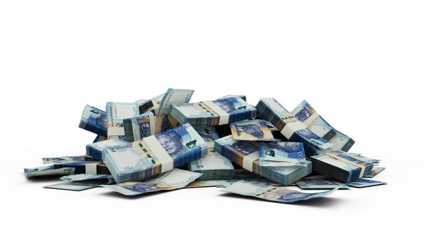 istock 3D rendering of Stacks of 2023 South African rand notes notes isolated on white background 1674711667