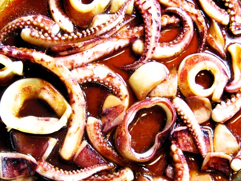 Fried squids.