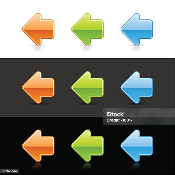 왼쪽 화살표 팻말 웹 아이콘크기 오랑주 버처 블루 인터넷 0명에 대한 스톡 벡터 아트 및 기타 이미지 - 0명, 검은색, 검정색 배경
