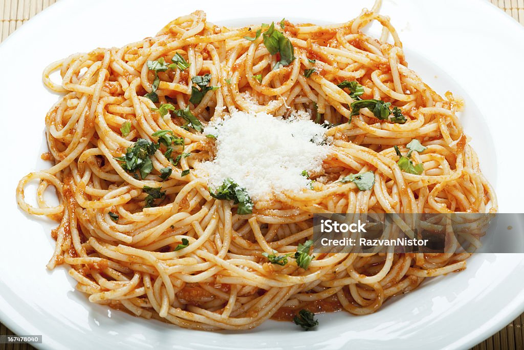 Espaguete arrabbiata - Foto de stock de Alimentação Saudável royalty-free