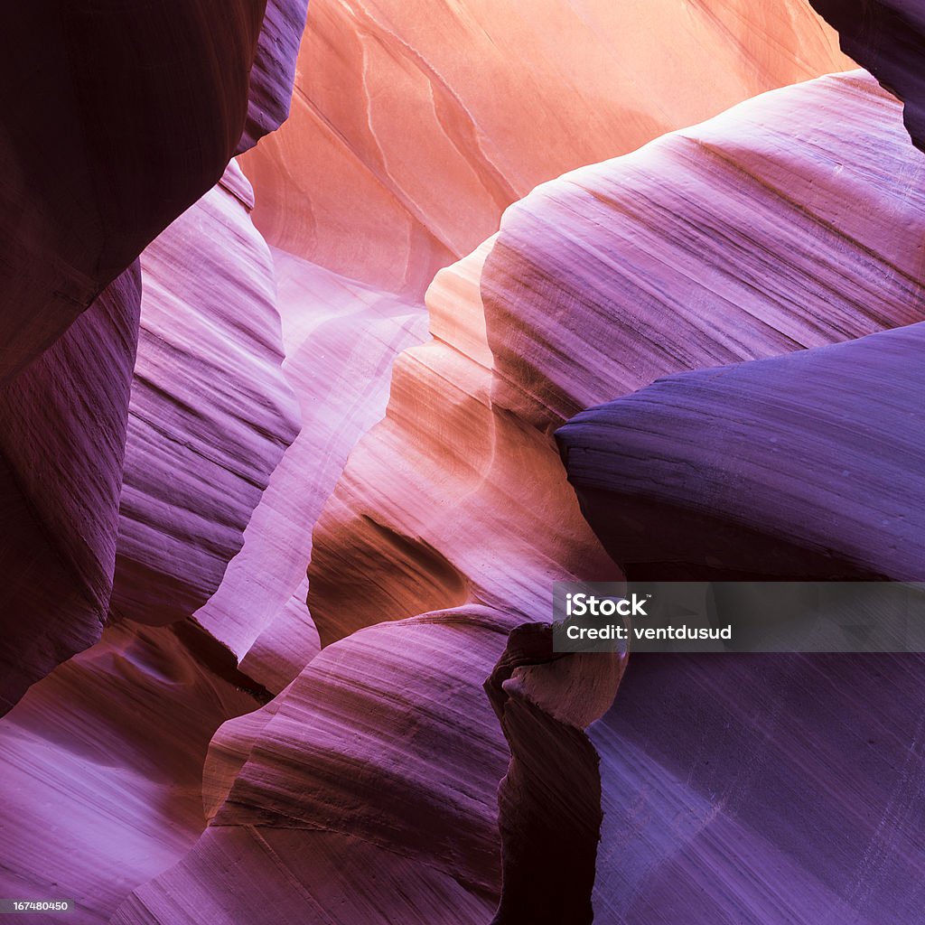 Dell'Antelope Canyon, pagina - Foto stock royalty-free di Alveo