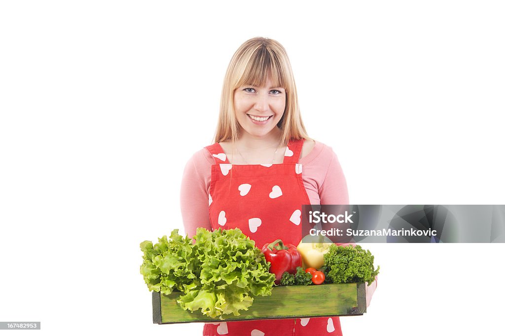 뽀샤시 여자아이 야채면 함께 준비하고 점심 - 로열티 프리 건강한 생활방식 스톡 사진