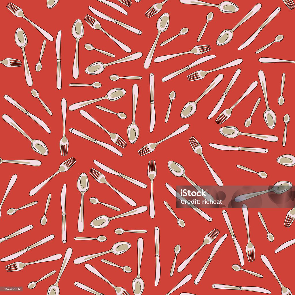 Cutlery Rope Pattern Cutlery Pattern Stock Illustration - Download Image Now - Art, Art And ...