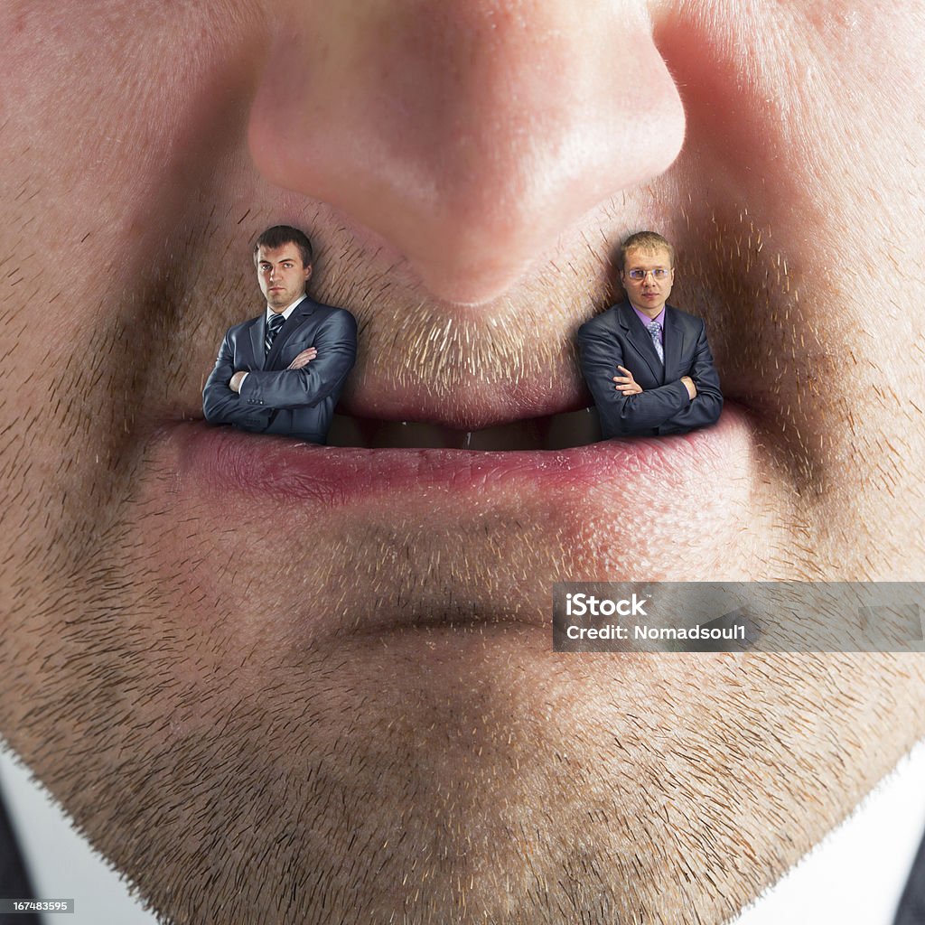 Businessman predator Businessman predator - businessmen instead of fangs Vampire Stock Photo