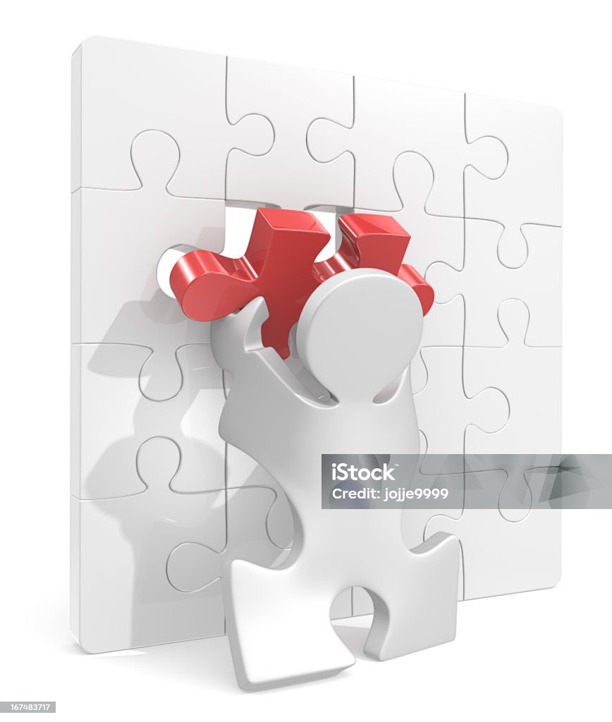 Peças do'Puzzle'. - Royalty-free Branco Foto de stock