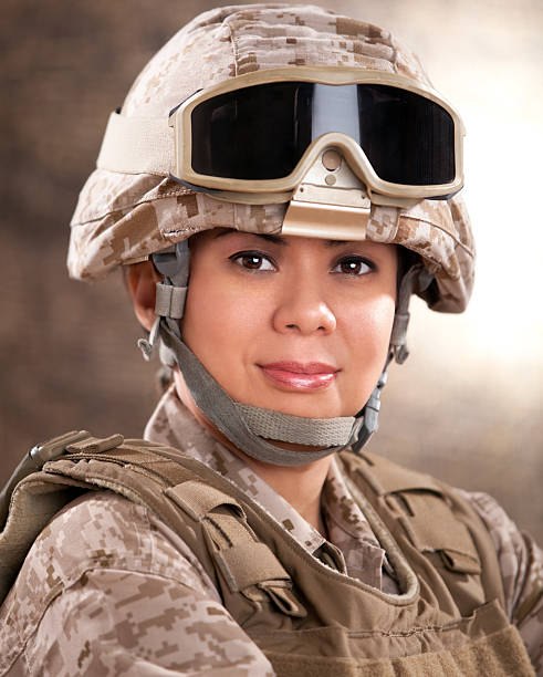 istock US Marine Female Soldier in Combat Gear 167484220
