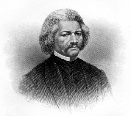 Engraving From 1868 Featuring The American Writer And Former Slave, Frederick Douglass.  Douglass Lived From 1818 Until 1895.