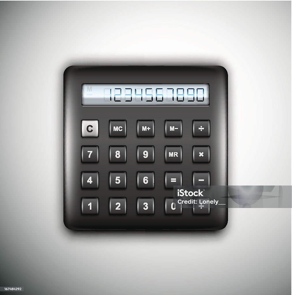 Preto calculadora - Royalty-free Calculadora arte vetorial