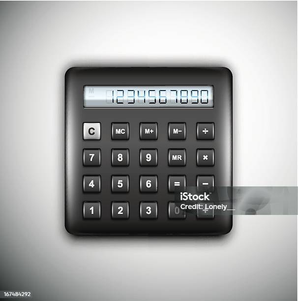 Preto Calculadora - Arte vetorial de stock e mais imagens de Calculadora - Calculadora, Calcular, Computador