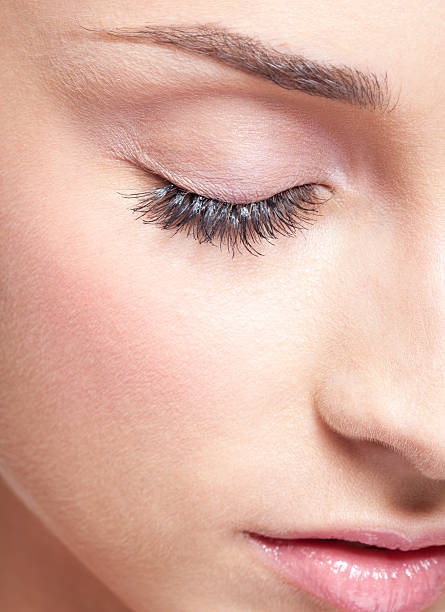 istock Part of face with closed eye 167485120