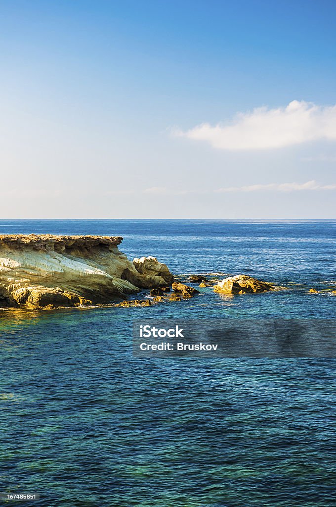 Bela paisagem marinha - Foto de stock de Azul royalty-free