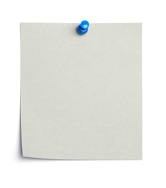 istock Empty piece of paper with thumb tack 167485906